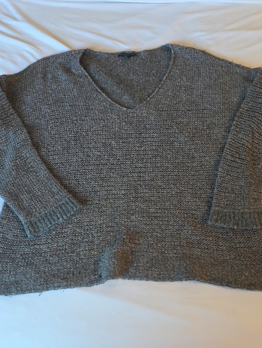 Eileen Fisher Women's V-Neck Sweater in Heather Gray